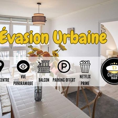 Evasion Urbaine - Vue Panoramique - Proche Gare Appartement Troyes Buitenkant foto