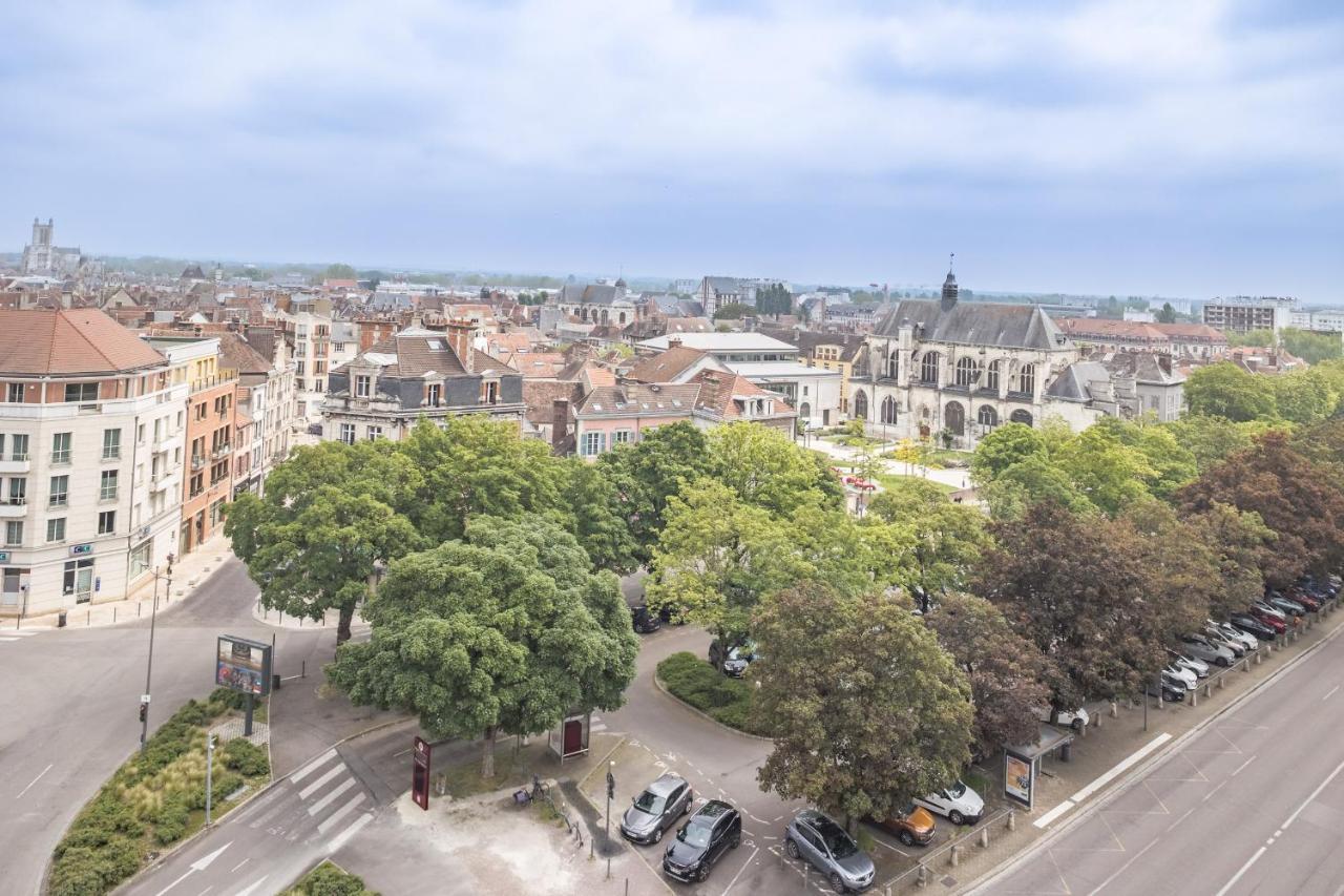 Evasion Urbaine - Vue Panoramique - Proche Gare Appartement Troyes Buitenkant foto